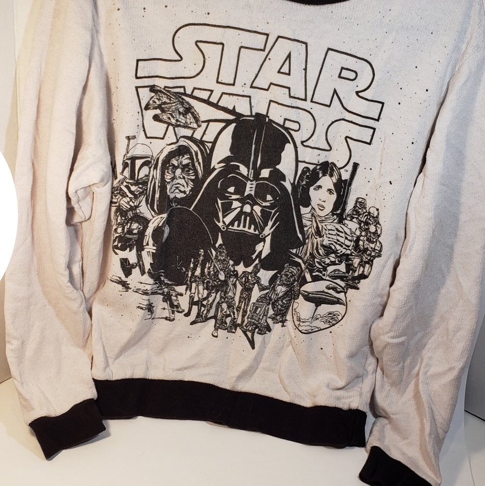 Star Wars Long Sleeve Sweater Vintage - Picture 2 of 3